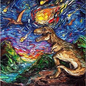Jurassic Night diamond painting!